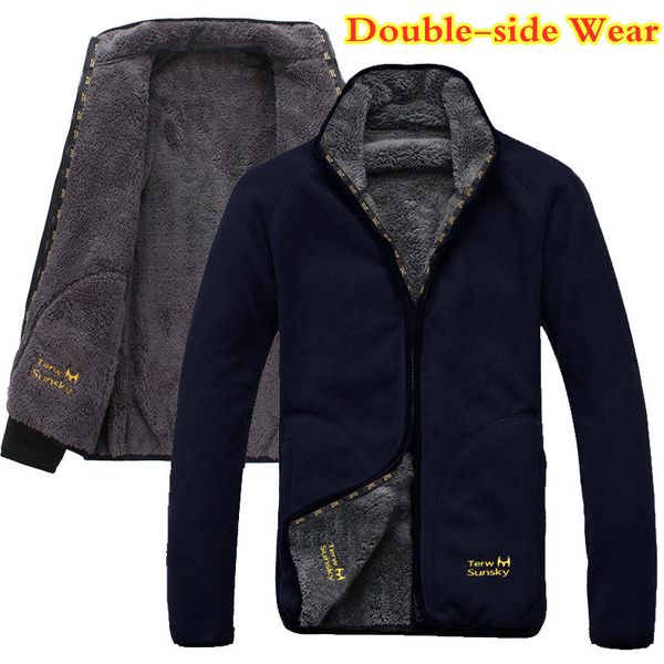 fleece jacket man plus velvet thicken warm outdoor hiking jackets winter windproof thermal coat double side wear tactical jacket, Blue;black
fleece jacket man plus velvet thicken warm outdoor hiking jackets winter windproof thermal coat double side wear tactical jacket, Blue;black