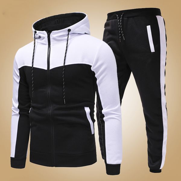 мужчины повседневные наборы 2020 spring new solid сращивания jogger tracksuit zipper толстовки + брюки 2pc наборы мужской спортивной одежды, Gray
мужчины повседневные наборы 2020 spring new solid сращивания jogger tracksuit zipper толстовки + брюки 2pc наборы мужской спортивной одежды, Gray