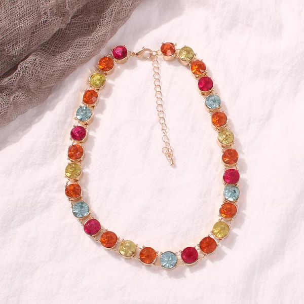 link, chain european and american summer beach leisure creativity fashion luxury temperament women color necklace wholesale, Black
link, chain european and american summer beach leisure creativity fashion luxury temperament women color necklace wholesale, Black