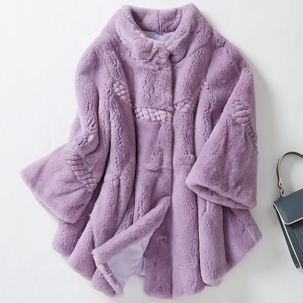 flower cut loose fit natural rex fur coat women plus size stand collar real fur jacket 2018 autumn winter collection, Black
flower cut loose fit natural rex fur coat women plus size stand collar real fur jacket 2018 autumn winter collection, Black