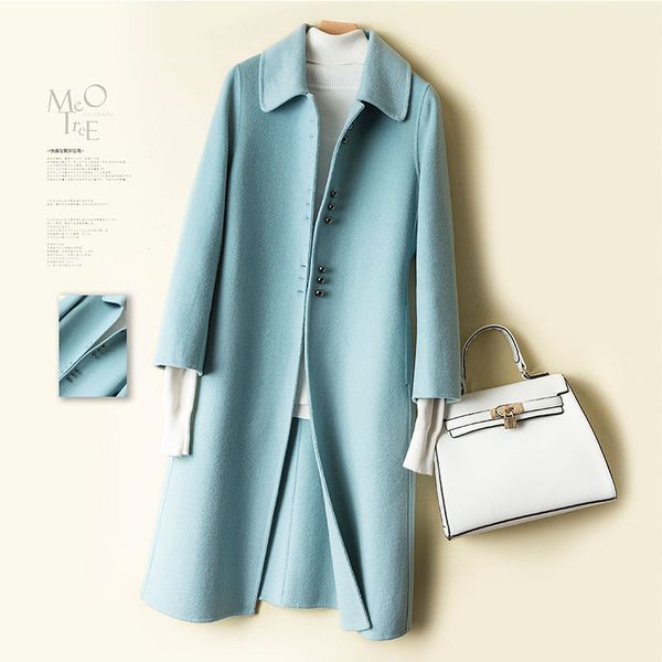 double-faced cashmere coat women winter jacket women pure handmade cashmere 100% solid colour wool coat long overcoa, Black
double-faced cashmere coat women winter jacket women pure handmade cashmere 100% solid colour wool coat long overcoa, Black