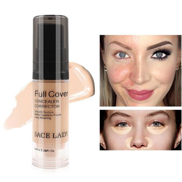 sace lady face concealer cream full cover makeup liquid corrector foundation base make up for eye dark circles facial cosmetic
sace lady face concealer cream full cover makeup liquid corrector foundation base make up for eye dark circles facial cosmetic