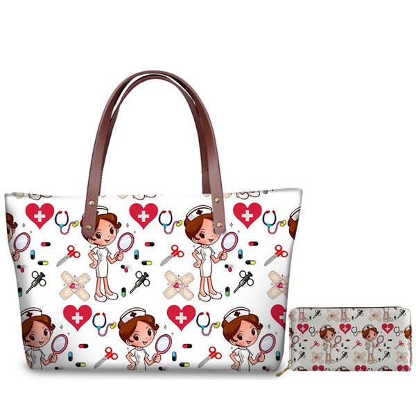 whereisart casual women tote bags nurse medical doctor pattern shoulder bag for ladies girls handbags set with clutch wallets
whereisart casual women tote bags nurse medical doctor pattern shoulder bag for ladies girls handbags set with clutch wallets