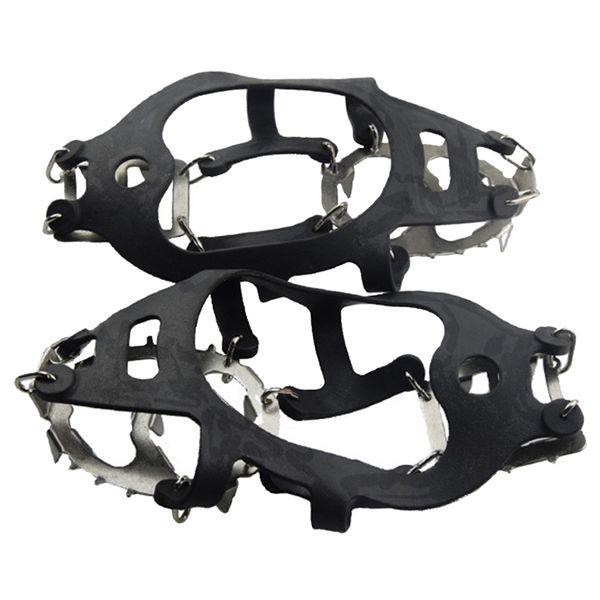 ice gripper snow outdoor climbing safety sports anti slip cleats steel chain 18 teeth crampon grips shoe spikes, Black;blue
ice gripper snow outdoor climbing safety sports anti slip cleats steel chain 18 teeth crampon grips shoe spikes, Black;blue