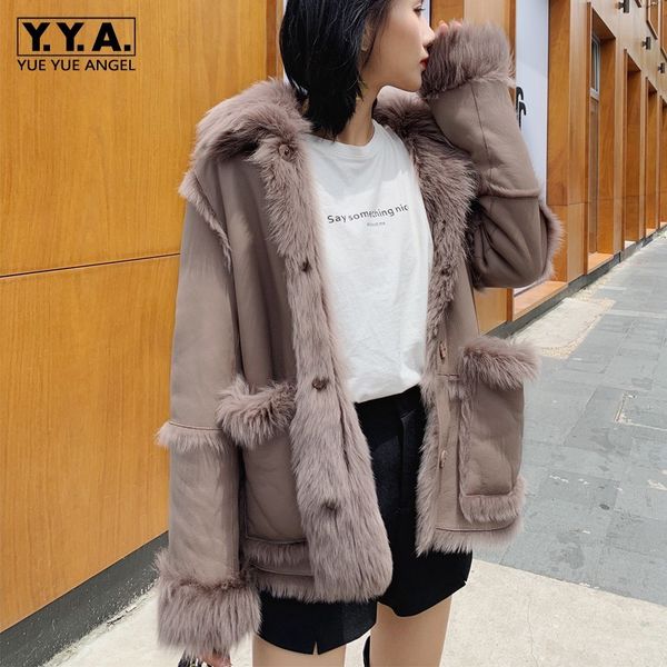 luxury women winter 100% natural shearling overcoat fashion reversible lamb real fur jacket warm sheepskin genuine leather coat, Black
luxury women winter 100% natural shearling overcoat fashion reversible lamb real fur jacket warm sheepskin genuine leather coat, Black