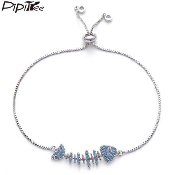 anklets pipitree unique blue cz zircon fish bone charm bracelets for women fashion adjustable chain bracelet friendship jewelry gift, Red;blue
anklets pipitree unique blue cz zircon fish bone charm bracelets for women fashion adjustable chain bracelet friendship jewelry gift, Red;blue