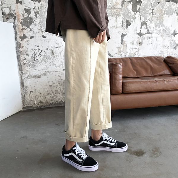 2019 new spring and summer korean version of the leisure college wind fashion couple straight sports pants cotton large size, Black
2019 new spring and summer korean version of the leisure college wind fashion couple straight sports pants cotton large size, Black