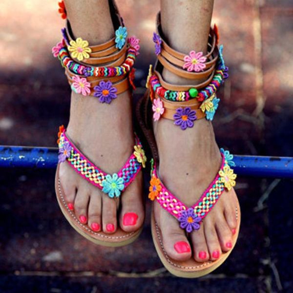 women sandals bohemia flip flops flats 2019 summer gladiator rome shoes lady ankle strap chaussures femme flower sandalias mujer, Black
women sandals bohemia flip flops flats 2019 summer gladiator rome shoes lady ankle strap chaussures femme flower sandalias mujer, Black
