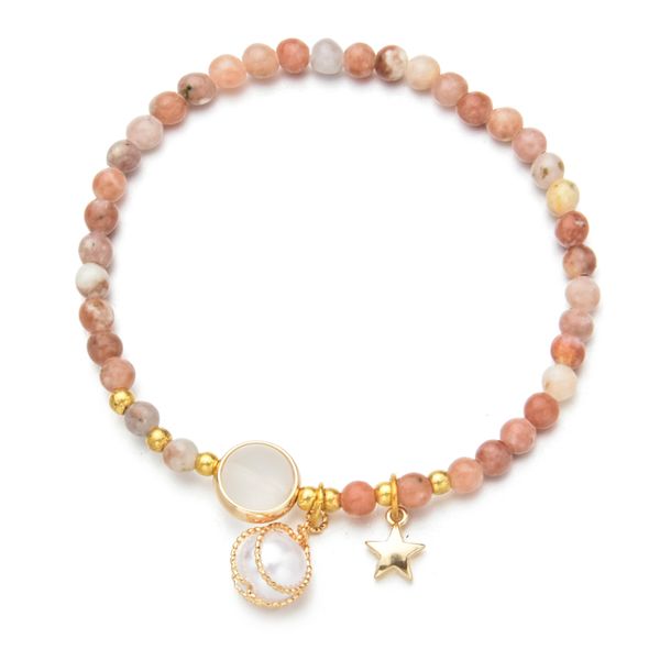 new fashion romantic natural stone stars moon pearl pendant charm bracelet ladies female simple gem stone bracelet jewelry, Golden;silver
new fashion romantic natural stone stars moon pearl pendant charm bracelet ladies female simple gem stone bracelet jewelry, Golden;silver