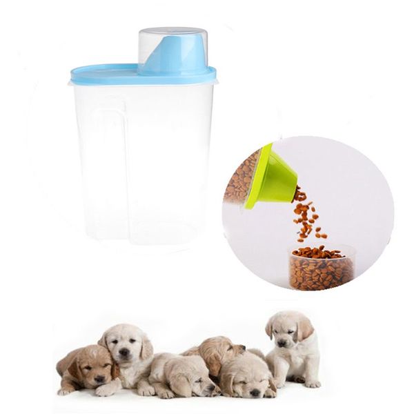 plastic pet dog cat food storage container dry food dispenser puppy feeder 4 colors sealed cans large capacity for food storage
plastic pet dog cat food storage container dry food dispenser puppy feeder 4 colors sealed cans large capacity for food storage
