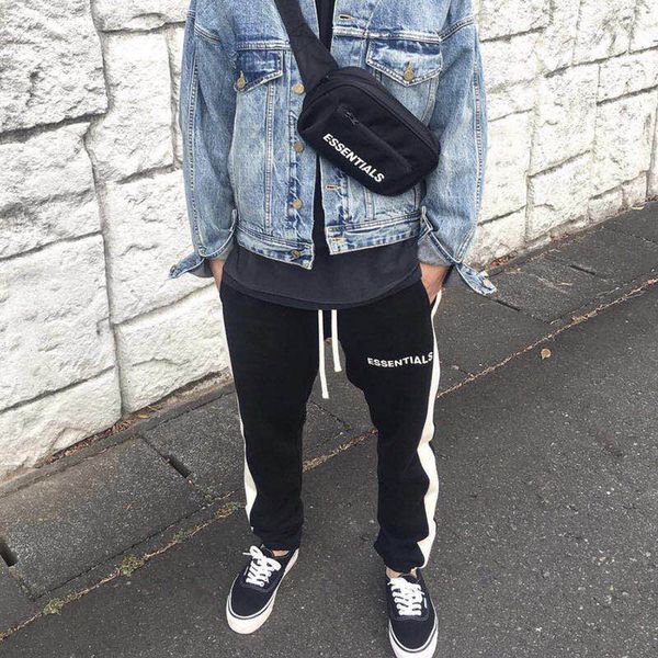 essentials new of god fashion hiphop side fear sweatpants jogger pants fog clothing stripe urban bottoms hnpdr, Black
essentials new of god fashion hiphop side fear sweatpants jogger pants fog clothing stripe urban bottoms hnpdr, Black