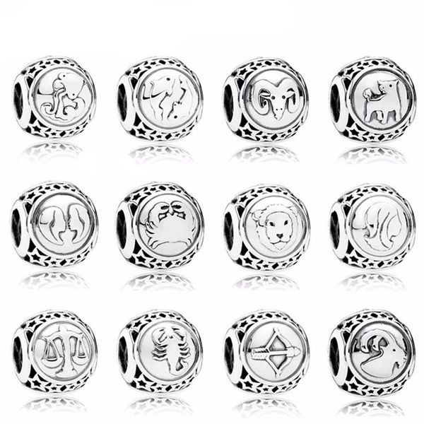 new 100% 925 sterling silver pandora the zodiac charm beads fit bracelet diy bracelet jewelry wholesale factory, Black 
new 100% 925 sterling silver pandora the zodiac charm beads fit bracelet diy bracelet jewelry wholesale factory, Black