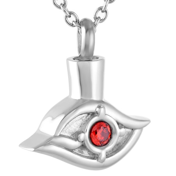 new z280 hold red crystal eye stainless steel remembrance necklaces ashes holder keepsake memorial urn jewelry for cremation ashes, Silver
new z280 hold red crystal eye stainless steel remembrance necklaces ashes holder keepsake memorial urn jewelry for cremation ashes, Silver