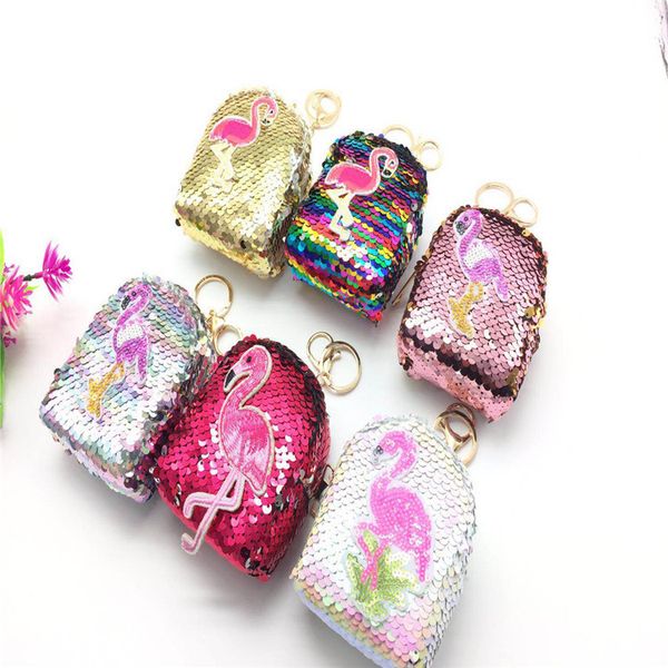girls cartoon shinning flamingo sequin coin purse with cute keychain money pouch kids women mini wallet coin bag zipper, White
girls cartoon shinning flamingo sequin coin purse with cute keychain money pouch kids women mini wallet coin bag zipper, White
