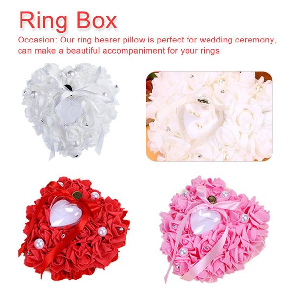 ring pillow cushion heart shape ring box simulation rose flowers jewelry case 1 pcs party diy decors valentine day gift
ring pillow cushion heart shape ring box simulation rose flowers jewelry case 1 pcs party diy decors valentine day gift