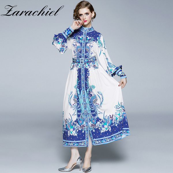 new 2020 spring runway single-breasted split maxi dress women's long lantern sleeve sashes floral print blue vintage long dress, Black;gray
new 2020 spring runway single-breasted split maxi dress women's long lantern sleeve sashes floral print blue vintage long dress, Black;gray