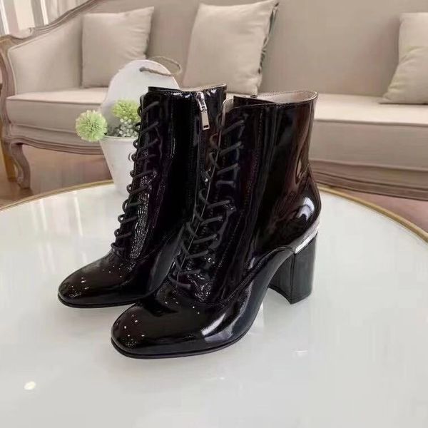 fashionville ~ 2019090401 34/40 black/ burgundy genuine leather patent leather lace up chunky heel short boots
fashionville ~ 2019090401 34/40 black/ burgundy genuine leather patent leather lace up chunky heel short boots