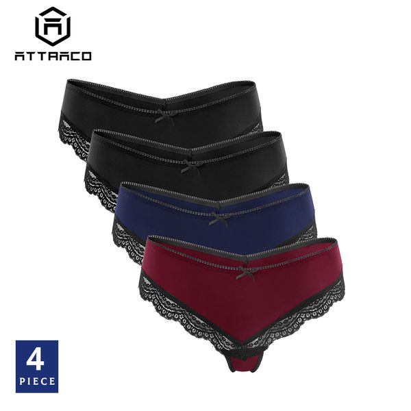 attraco underwear women's thong lace v-string panties tanga briefs cotton soft 4 pack dropshiping y200425, Black;pink
attraco underwear women's thong lace v-string panties tanga briefs cotton soft 4 pack dropshiping y200425, Black;pink