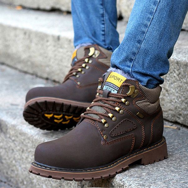 winter men boots shoes keep warm plush inside large eu 38-44 vintage man leather shoes lace up fashion men, Black
winter men boots shoes keep warm plush inside large eu 38-44 vintage man leather shoes lace up fashion men, Black