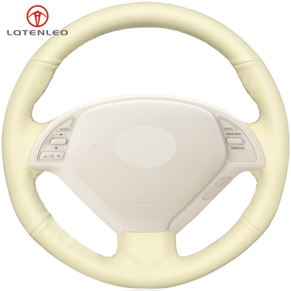 lqtenleo beige artificial leather car steering wheel cover for infiniti g g25 g35 g37 ex ex35 ex30 ex37 q q40 q60 qx50 2014-2018
lqtenleo beige artificial leather car steering wheel cover for infiniti g g25 g35 g37 ex ex35 ex30 ex37 q q40 q60 qx50 2014-2018