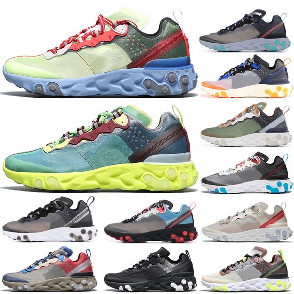 React Element 87 Undercover Men Running Shoes Sail Light Bone Blue Chill Solar Anthracite Black Women Designer Sports Sneakers Size36-45
React Element 87 Undercover Men Running Shoes Sail Light Bone Blue Chill Solar Anthracite Black Women Designer Sports Sneakers Size36-45