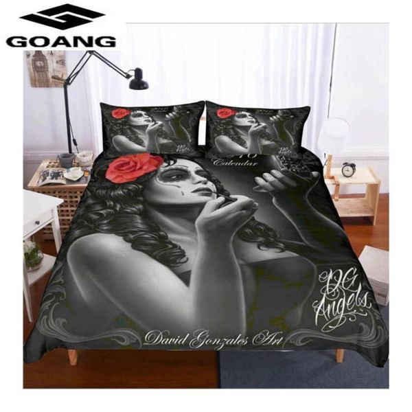 goang 3d digital printing woman skull bedding set luxury home textiles 2/3pcs bedclothes sell
goang 3d digital printing woman skull bedding set luxury home textiles 2/3pcs bedclothes sell