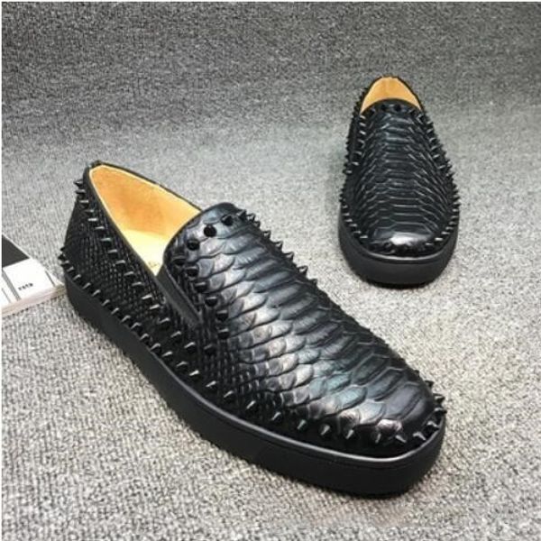рыбьей чешуи кожа люкс red bottom мужские мокасины обувь с низким top flat casual luxury обувь для мужчин и женщин brand new комфорт дизайне, Black
рыбьей чешуи кожа люкс red bottom мужские мокасины обувь с низким top flat casual luxury обувь для мужчин и женщин brand new комфорт дизайне, Black