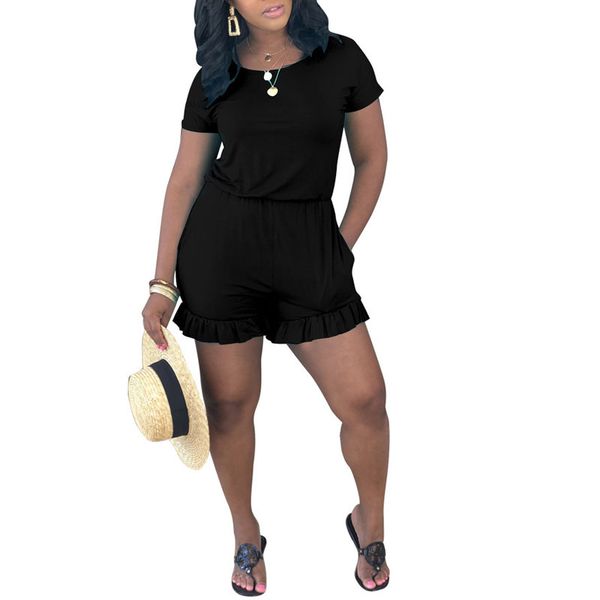 feelovely latest design woman street wear casual romper black/blue/red short sleeve key hole back ruched romper wholesale online, Black;white
feelovely latest design woman street wear casual romper black/blue/red short sleeve key hole back ruched romper wholesale online, Black;white