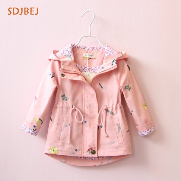 flowers girls spring jacket hooded girls trench coats casacos infantis menina candy color kids coat for children clothing, Blue;gray
flowers girls spring jacket hooded girls trench coats casacos infantis menina candy color kids coat for children clothing, Blue;gray