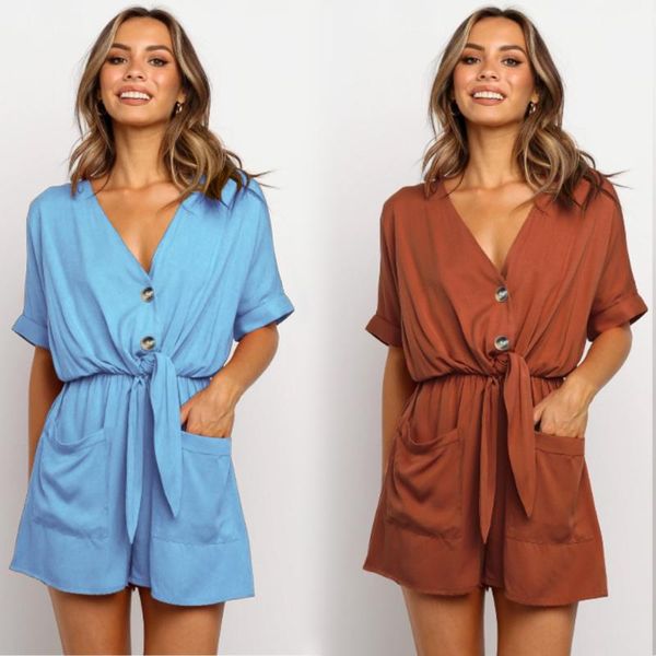 casual elegant women summer playsuit half sleeve v neck rompers femme loose jumpsuit bodysuit women streetwear playsuits, Black;white
casual elegant women summer playsuit half sleeve v neck rompers femme loose jumpsuit bodysuit women streetwear playsuits, Black;white