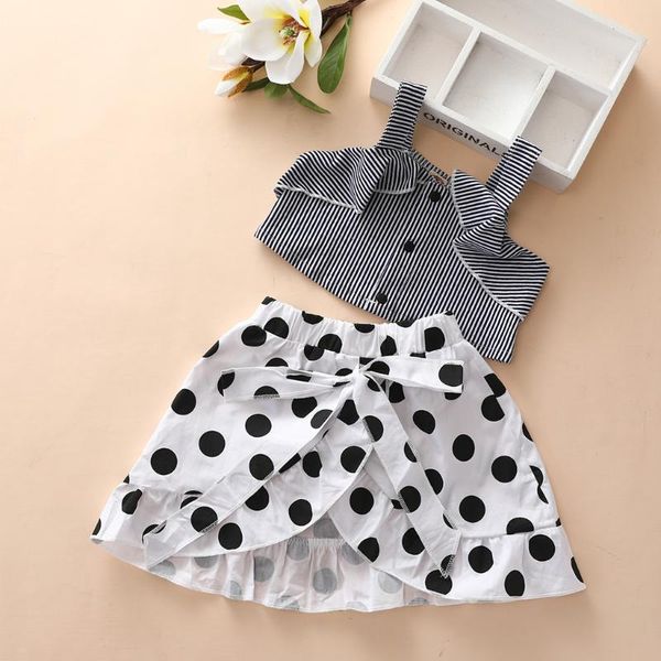 toddler baby kids girls clothes 2020 summer clothes striped button sleeveless vest +polka dot ruffles a-line skirts, White
toddler baby kids girls clothes 2020 summer clothes striped button sleeveless vest +polka dot ruffles a-line skirts, White