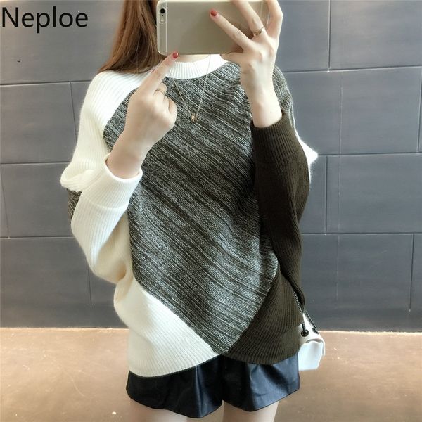 neploe вытащите femme женщины сыпучие контрастного цвета свитер 2019 новая осень зима bat рукава трикотажные пуловер каузальный топ перемычк, White;black
neploe вытащите femme женщины сыпучие контрастного цвета свитер 2019 новая осень зима bat рукава трикотажные пуловер каузальный топ перемычк, White;black