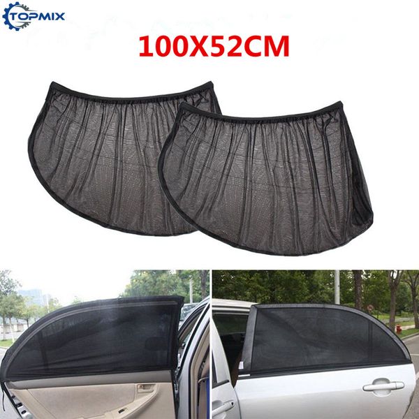 2pc car rear window sunshade 100*52cm black auto exterior car curtain windshield solar protection sunshade shield covers
2pc car rear window sunshade 100*52cm black auto exterior car curtain windshield solar protection sunshade shield covers