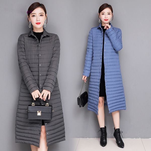 women parka 2019 winter down cotton clothes mid-length long sleeve slim solid coat warm down outwear female jacket casual, Black
women parka 2019 winter down cotton clothes mid-length long sleeve slim solid coat warm down outwear female jacket casual, Black