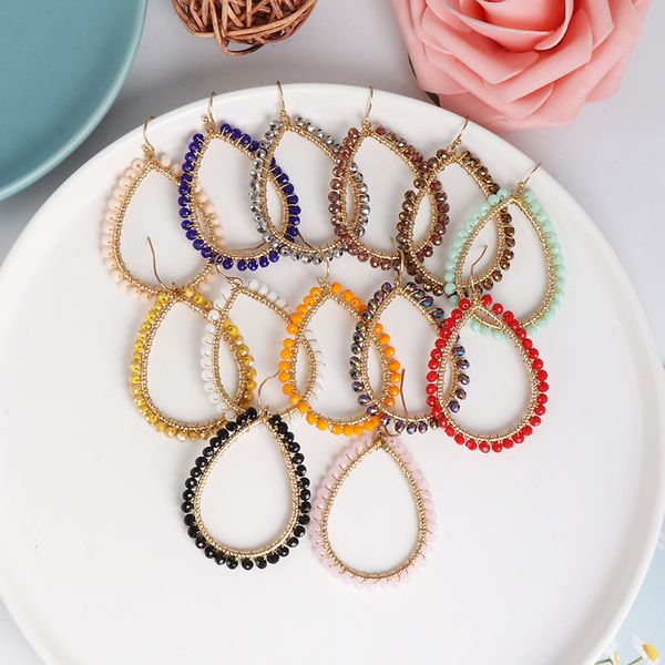 hand made beads earrings dangle drop earrings for women charm bohemian shinning drop female jewelry, Silver
hand made beads earrings dangle drop earrings for women charm bohemian shinning drop female jewelry, Silver