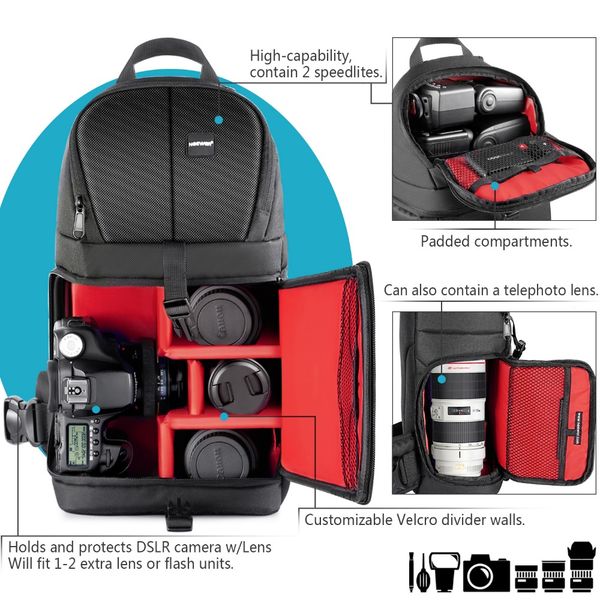 neewer professional camera storage sling bag waterproof shockproof tearproof partition protection case for canon nikon sony dslr
neewer professional camera storage sling bag waterproof shockproof tearproof partition protection case for canon nikon sony dslr