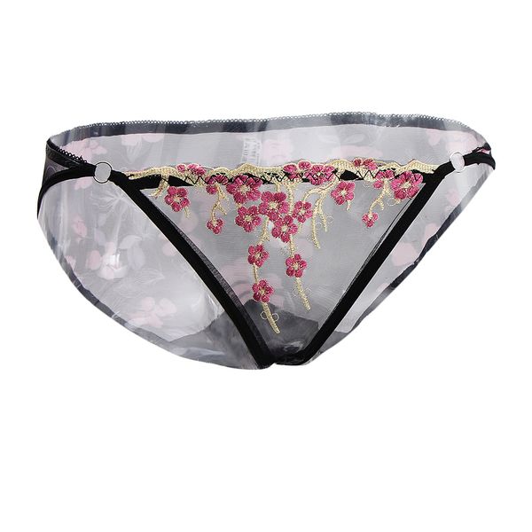 flower emboriderded lace mesh underwear low waist breathable brief for women, Black;pink
flower emboriderded lace mesh underwear low waist breathable brief for women, Black;pink
