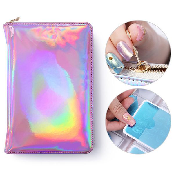 72 slots storage bag silver organizer accessories nail art plate holder case pink holographic stamp package round rectangle
72 slots storage bag silver organizer accessories nail art plate holder case pink holographic stamp package round rectangle
