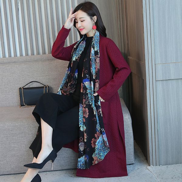 902 #2018 p shoot winter new style chiffon joint quilted middle long coat, Blue;black
902 #2018 p shoot winter new style chiffon joint quilted middle long coat, Blue;black