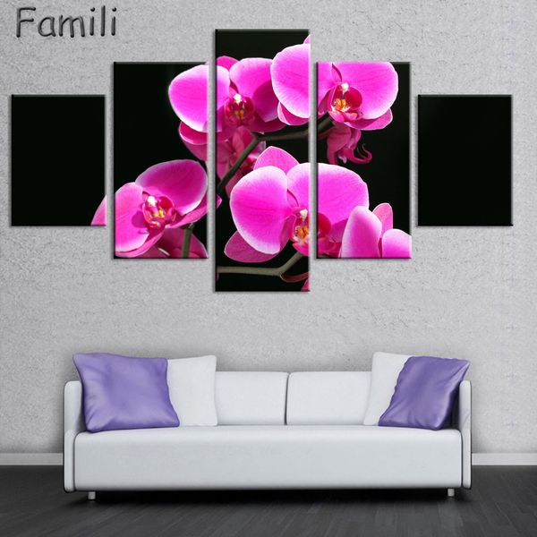 5 panel orchid flower art flower canvas painting set paintings modern pictures coloridas decoration for living room wall modular
5 panel orchid flower art flower canvas painting set paintings modern pictures coloridas decoration for living room wall modular
