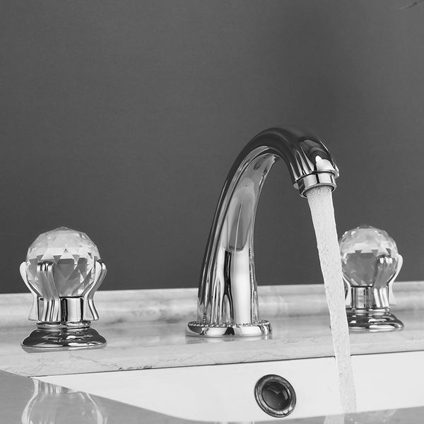 8" widespread deck mounted bathroom lavatory sink faucet crystal handles mixer tap chrome finish
8" widespread deck mounted bathroom lavatory sink faucet crystal handles mixer tap chrome finish