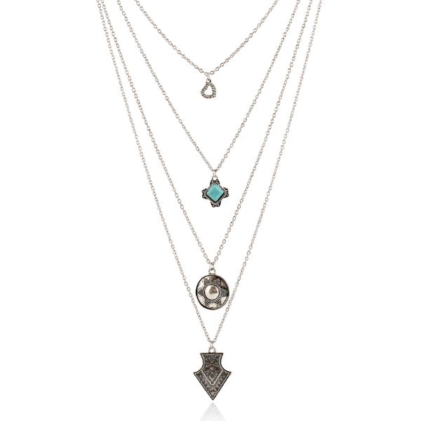 multilayer green pendant necklace women silver chain necklaces pendants vintage jewelry colar sne160043
multilayer green pendant necklace women silver chain necklaces pendants vintage jewelry colar sne160043