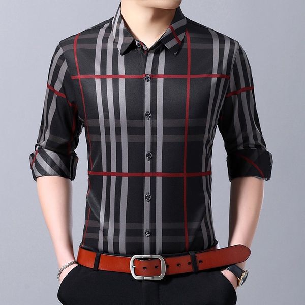 2019 fa hion brand de igner hirt men plaid dre hirt long leeve lim fit treetwear checkered ca ual button up men clothe
2019 fa hion brand de igner hirt men plaid dre hirt long leeve lim fit treetwear checkered ca ual button up men clothe