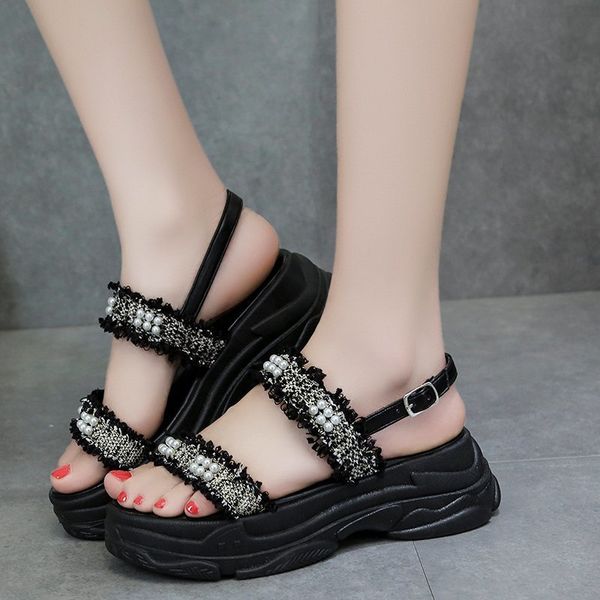 female wedge sandals 2020 new fashion platform sandals women outdoor open toe sports casual white ladies beach shoes, Black
female wedge sandals 2020 new fashion platform sandals women outdoor open toe sports casual white ladies beach shoes, Black
