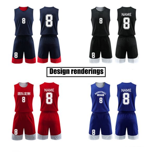 new double-sided basketball uniform sports suit, basketball uniforms, custom-made double-sided pockets, quick-drying and breathable.so cool, Black
new double-sided basketball uniform sports suit, basketball uniforms, custom-made double-sided pockets, quick-drying and breathable.so cool, Black