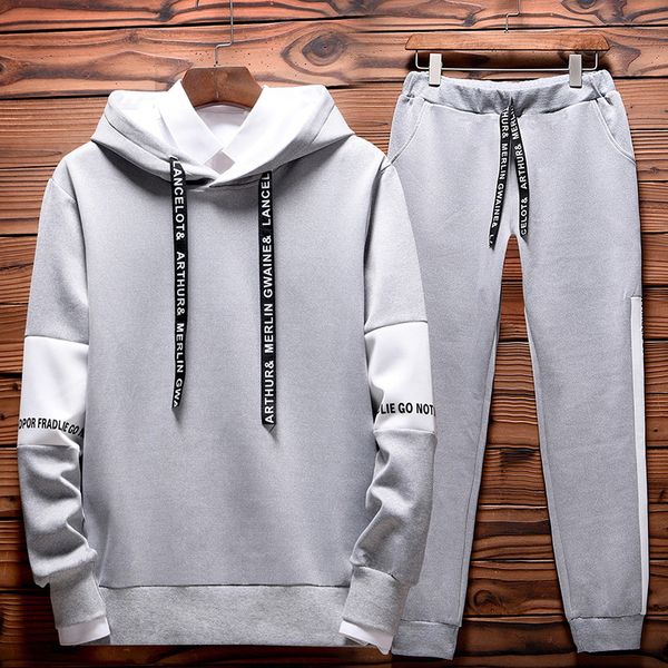 brand new men наборы мода осень весна спортивный костюм толстовка + sweatpants мужская одежда 2 шт наборы тонкий с капюшоном tracksuit, Gray
brand new men наборы мода осень весна спортивный костюм толстовка + sweatpants мужская одежда 2 шт наборы тонкий с капюшоном tracksuit, Gray