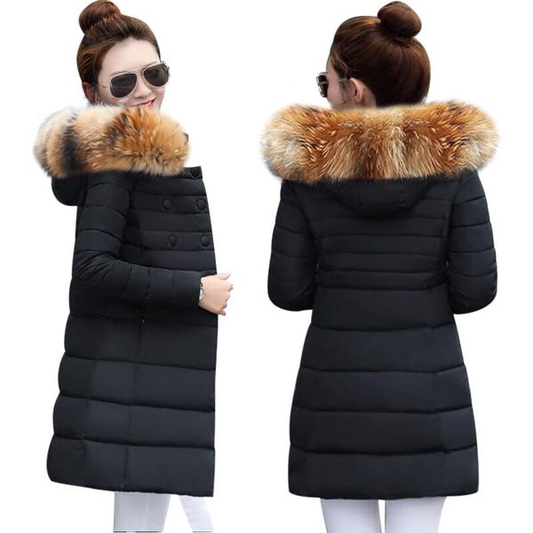 winter female jackets new 2019 fashion winter jacket women hooded women's down jacket fake hair collar coat female parkas, Black
winter female jackets new 2019 fashion winter jacket women hooded women's down jacket fake hair collar coat female parkas, Black