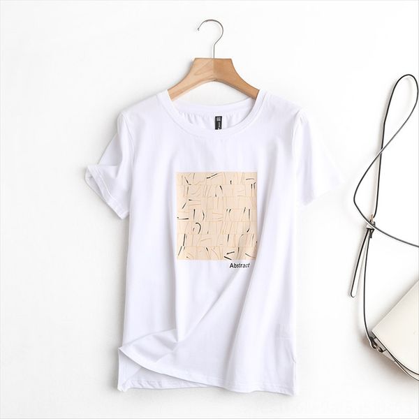 casual loose women's round collar 2020 t-shirt pullover short sleeve pullover printed t-shirt, White
casual loose women's round collar 2020 t-shirt pullover short sleeve pullover printed t-shirt, White