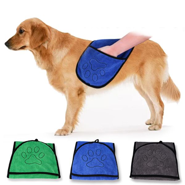 1 pair ultra-absorbent pet bath towel with hand pockets for small, medium, large dogs and cats, machine washable
1 pair ultra-absorbent pet bath towel with hand pockets for small, medium, large dogs and cats, machine washable