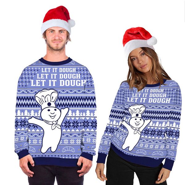 lovely christmas lovers concise fashion cute all-match cartoon pattern round collar personality hoodie, Black
lovely christmas lovers concise fashion cute all-match cartoon pattern round collar personality hoodie, Black